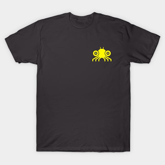 Spidy Yellow T-Shirt by Bug Robot